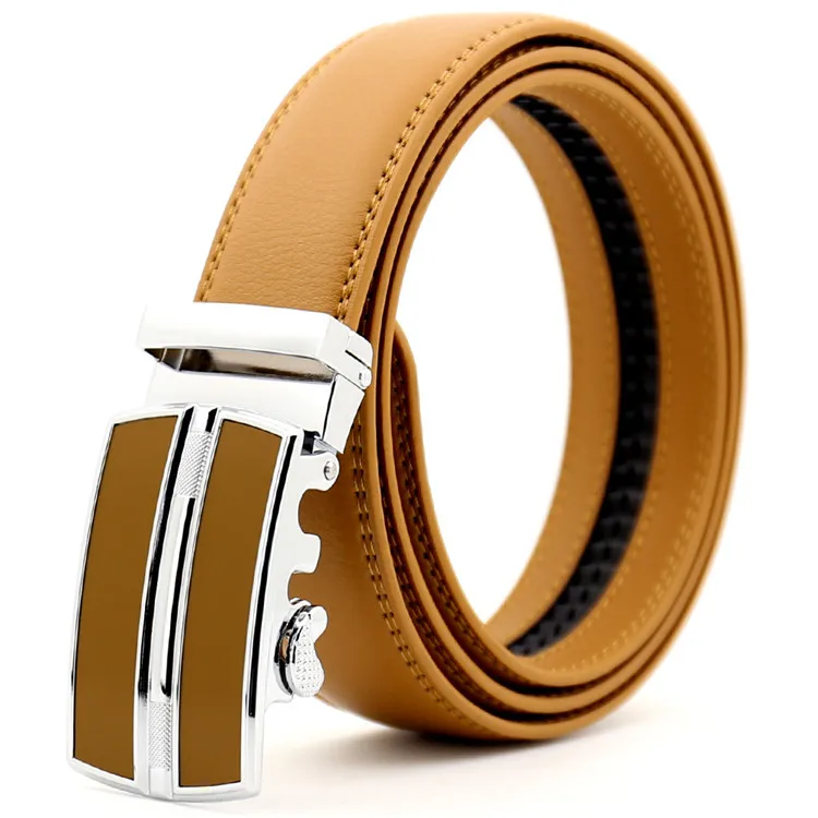 Leather Automatic Belt Buckle Wholesale Business Men Automatic Belt ...