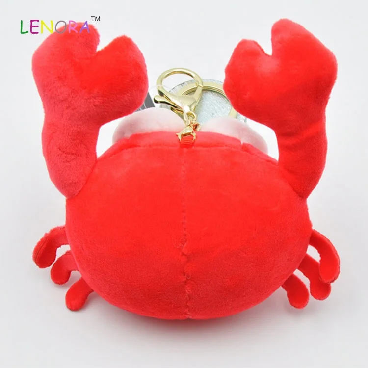 Stock New Design Crab Plush Toy Backpack Key Ring Pendant Children's ...