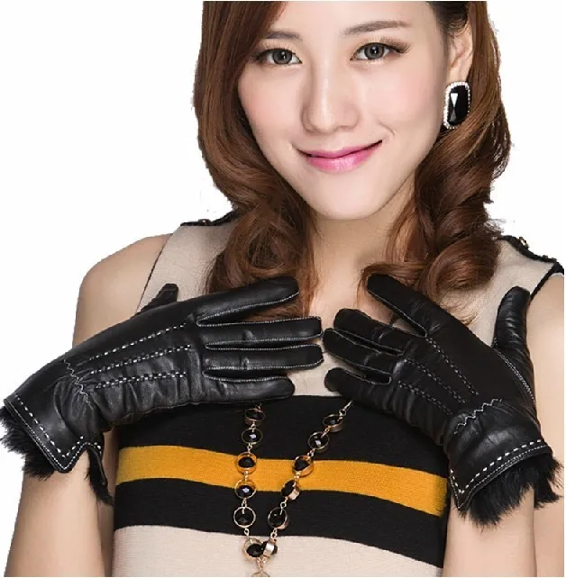 Ladies erotic leather gloves porn pic