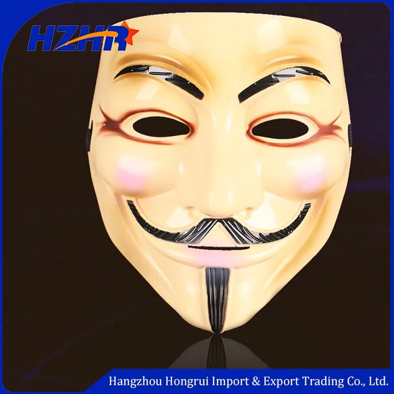 Full Face Halloween Masquerade Masks V For Vendetta Anonymous Mask