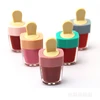 Romantic 5 Color Ice Cream Lip gloss ice-lolly shape Lips Liquid Lipstick Waterproof Long Lasting Lipgloss Korean Cosmetics