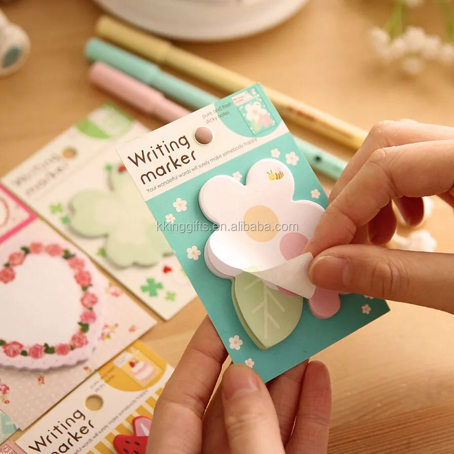 Customized Letter Shaped Sticky Notes Fancy Note Pad With Paper Memo