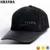 top grade suede leather black blank plain custom baseball caps