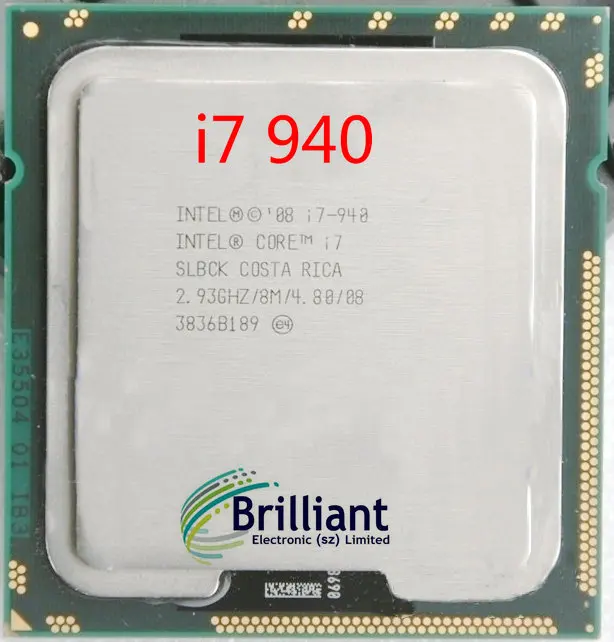 

Original Intel Core i7 940 processor i7-940 CPU 8M Cache 2.93GHz 4-cores LGA1366