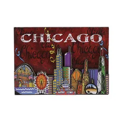 Custom 3D MDF Souvenir  Wood Fridge Magnet