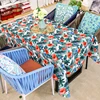2019 Amazon top seller new model colorful flower digital printing linen cotton casino tablecloth table cloth