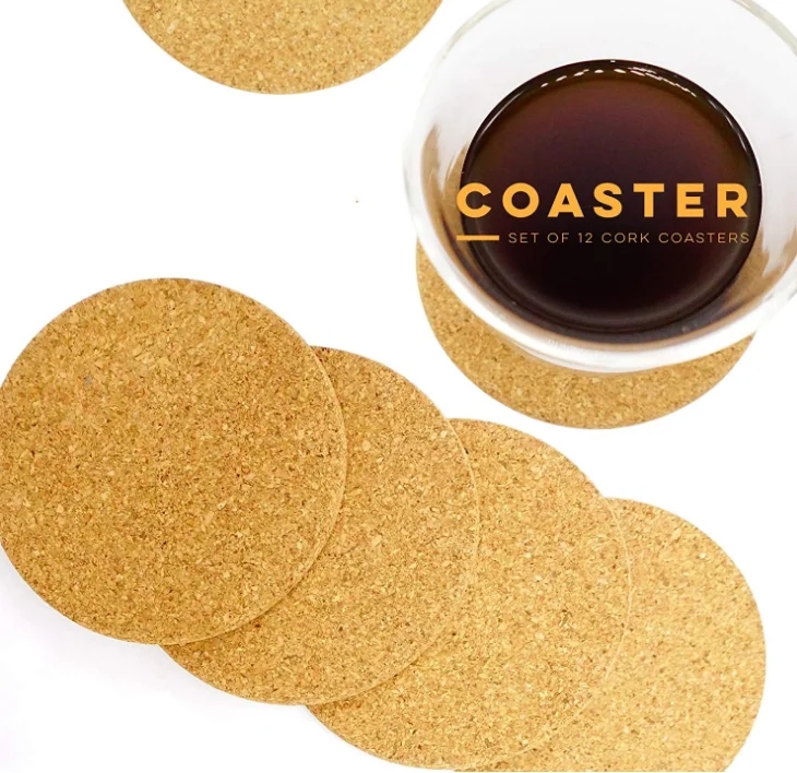 

Drink Gift Set Sublim Mdf Custom Shape Placemat And Star Cork Beer Coaster