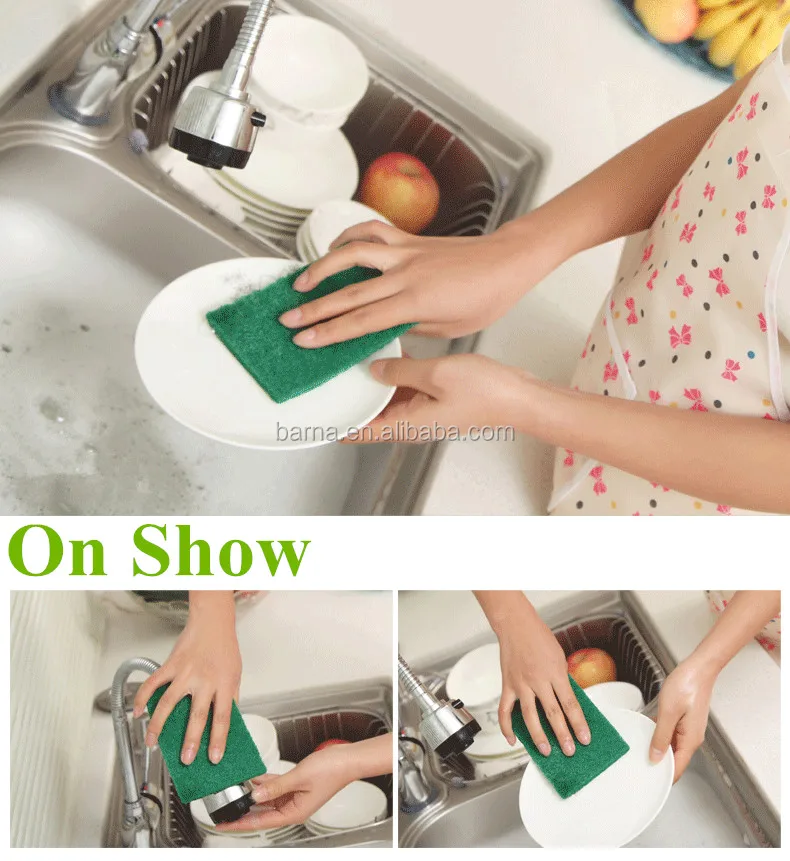 Kitchen using scouring pad/roll,nylon scouring pad material