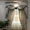 American Style Curtain Fabric Linen Material For The Living Room
