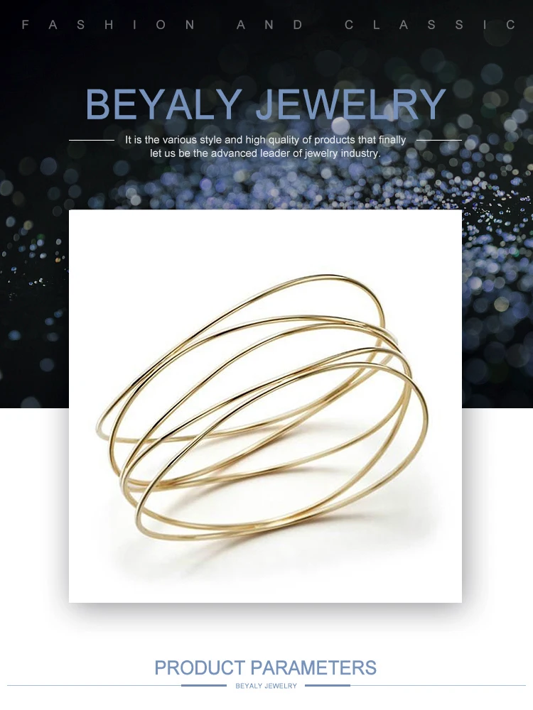 Latest fashion silver wire expandable bangle
