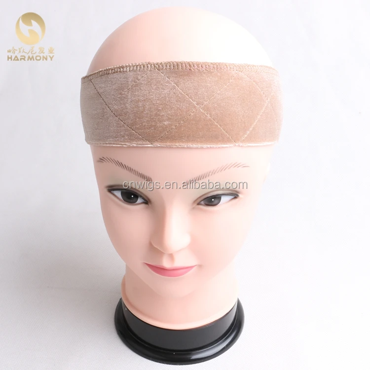 
HARMONY Black Brown Blonde Elastic Double Sided Velvet Hair Band Headband Lace Grips for Display Women Wigs & Jewelry 