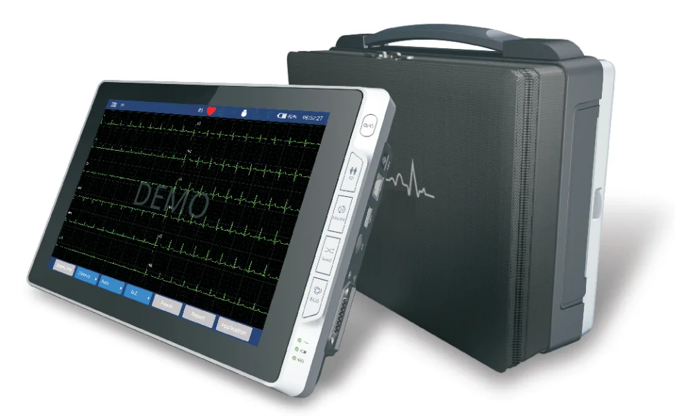 6 Channel Built In Scanning Gun Handheld Digital System ECG Machine With WiFi