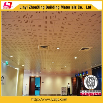 Standard Size Wood Color Design Perforated Gypsum False Ceiling Buy Perforated Board Perforated Ceiling Tile Standard Size Wood Color Design