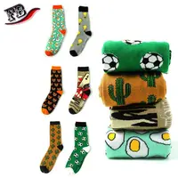 

Custom socks no minimum order cartoon happy bamboo socks