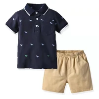 

Hot Sale Summer Children's Clothes Toddler Kid Fashion Set Baby Boys Cloths Tracksuits Polo Shirts+Shorts Newborn Infant Outfit