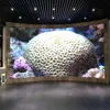 Curved full color P4 SMD2121 flexible irregular led display pixel 4mm big led screen