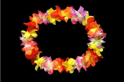 Hot Sell Artificial Flower Fully Silk Hawaiin Lei For Party Decor - Buy