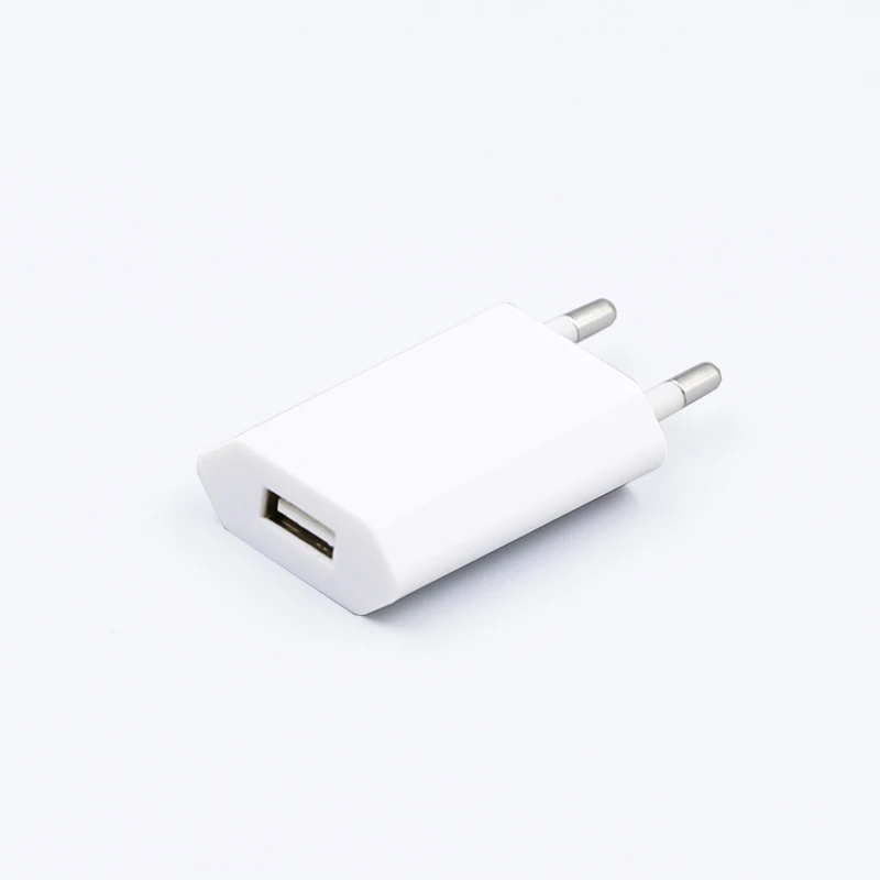 

Simple White Color 5V 1A Single USB Port Universal Europe Travel Charger EU Power Adaptor Lingter Thinner Wall Charger