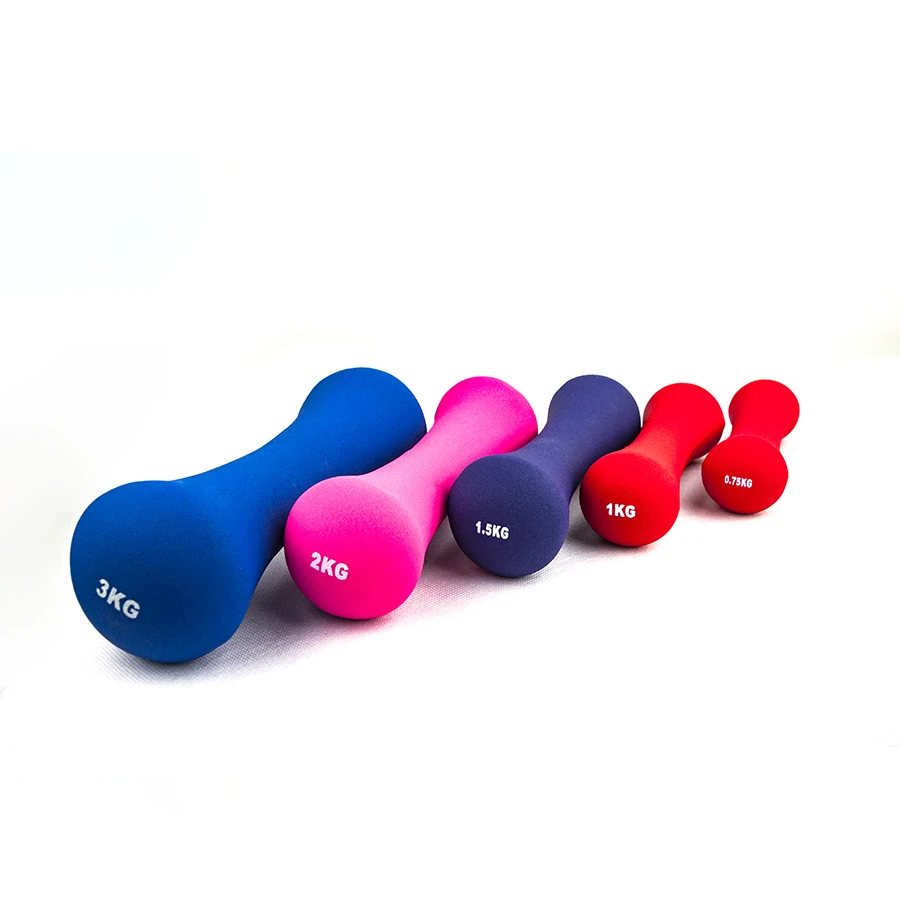 Best selling bone shape neoprene dipping dumbbells 