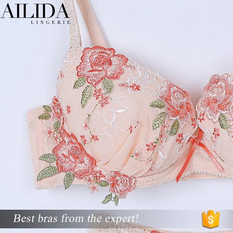 Top Grade New Style Flower Applique Ladies Sexy Bra Sets Buy Ladies