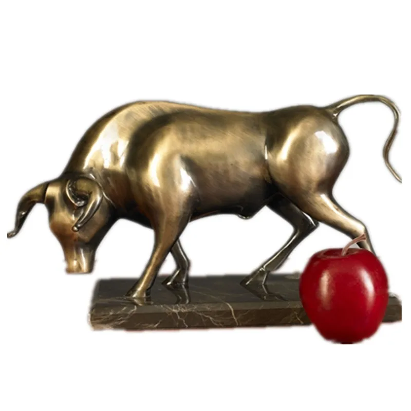 Life Size Garden Fiberglass Animals Bull Statue Sculpture Resin Bull