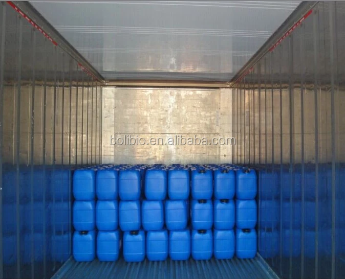 Liquid enzyme shipped by refrigerated container