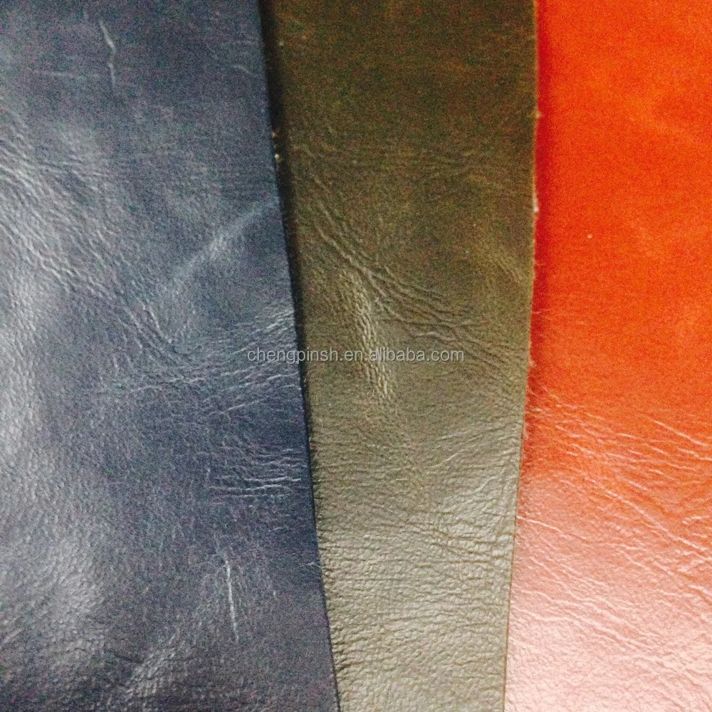 
Ripple Crazy Horse PU Leather Fabric for Furniture sofa 