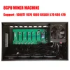 8gpu graphic cards Dig machine server computer ETH ZEC BTC Mining case motherboard straight pin with modular psu 1650w ram 4gb