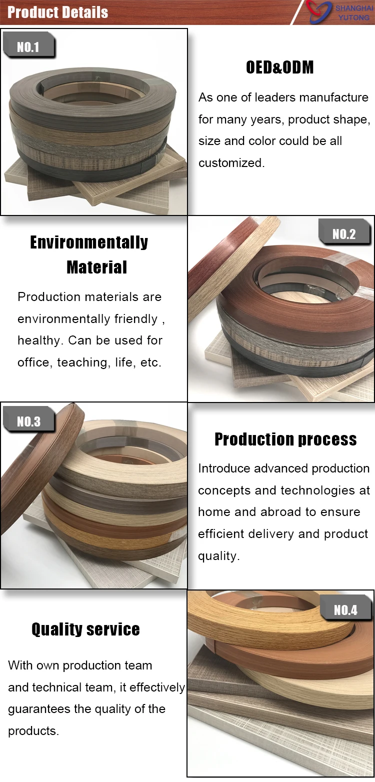 Melamine Preglued Edge Banding Tape Edge Banding For Board Protection