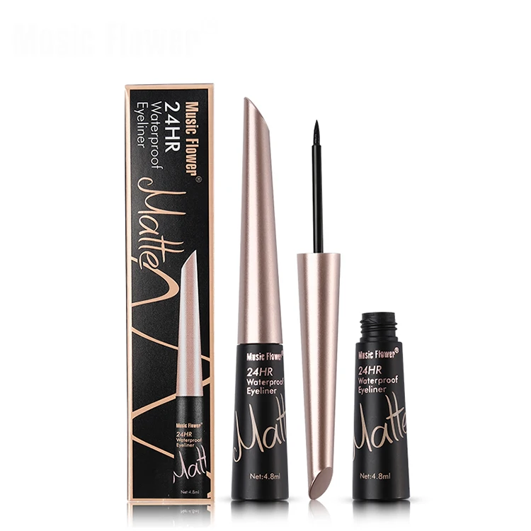 

Cosmetics Makeup 24H Long Lasting private label Matte Black Liquid eyeliner, Single-color liquid eyeliner