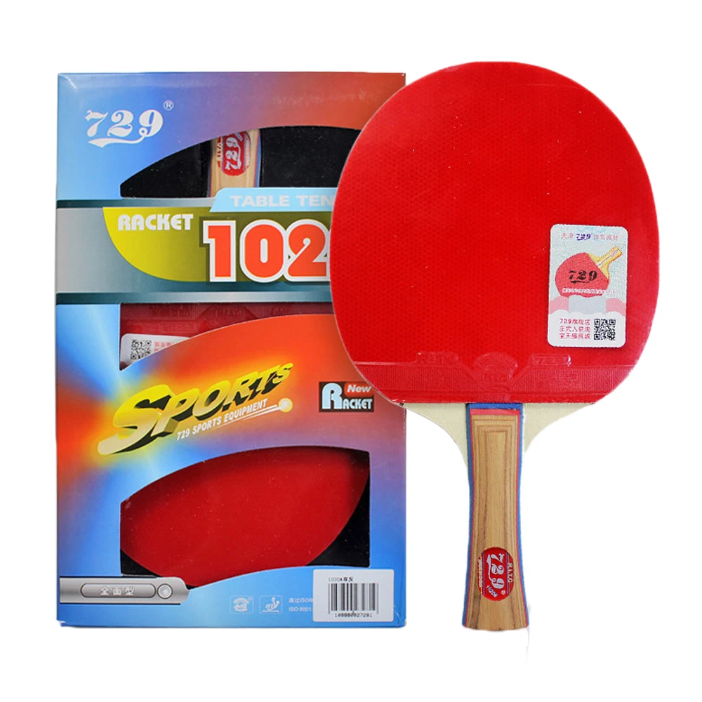 

729 Friendship hot sale 1020 pure wood pimples in rubber for beginners all round table tennis bat pingpong racket