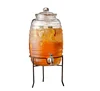 wholesale factory price drink 5L 10L glass juice beverage dispenser with stand tap