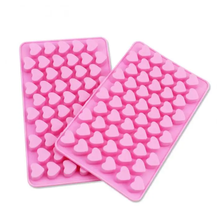 

Food grade 55 heart shape silicone chocolate mold, Any pantone colors for your choose