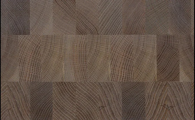 Natural Color Smooth Brushed Solid End Grain Wood Flooring