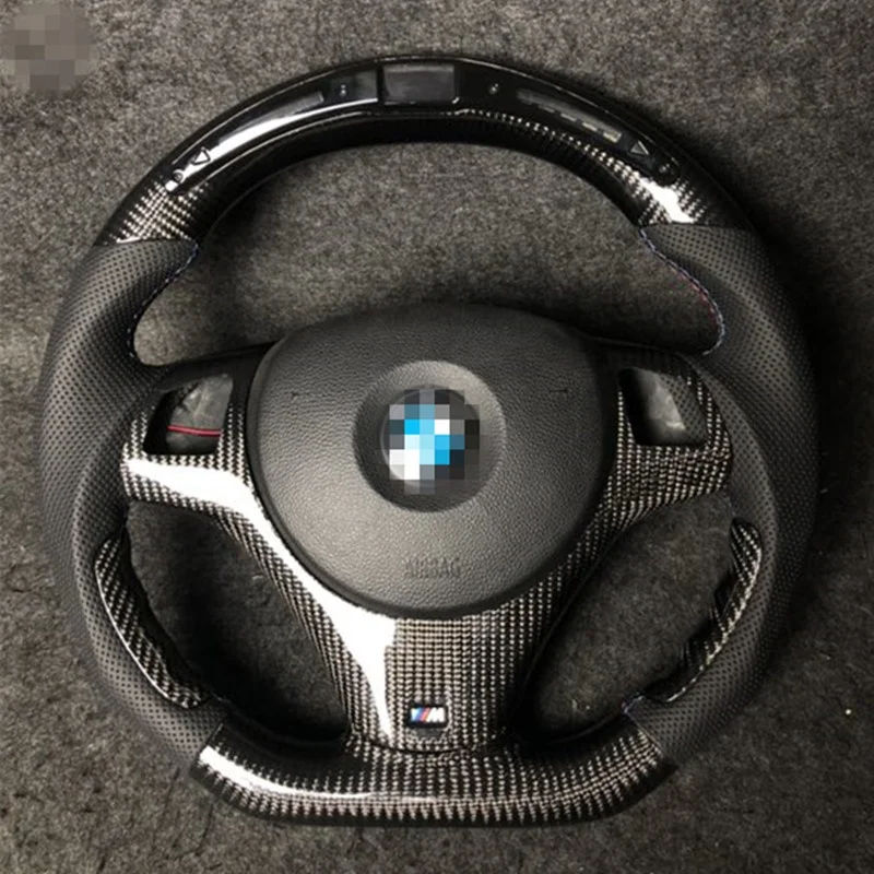
AUTO RACING CAR LED STEERING WHEEL FOR BMW E90 E92 M3 E93 M3 E82 1M Ring CARBON FIBER STEERING WHEEL  (62132470105)