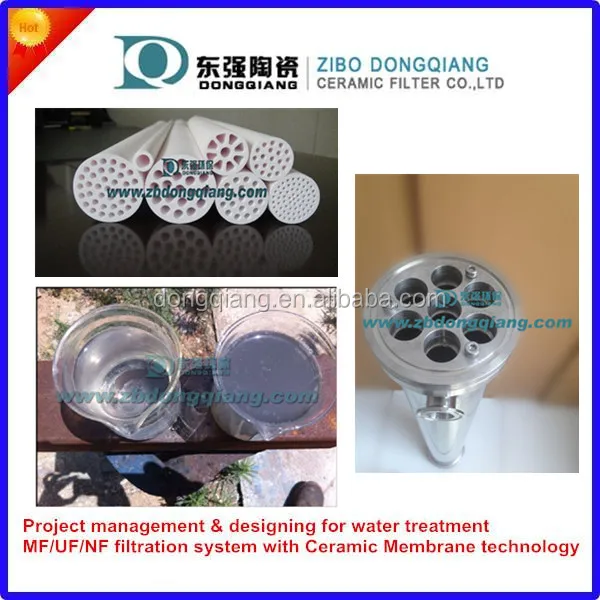 
cross flow ceramic membrane filter for cutting effluent water recovery 
