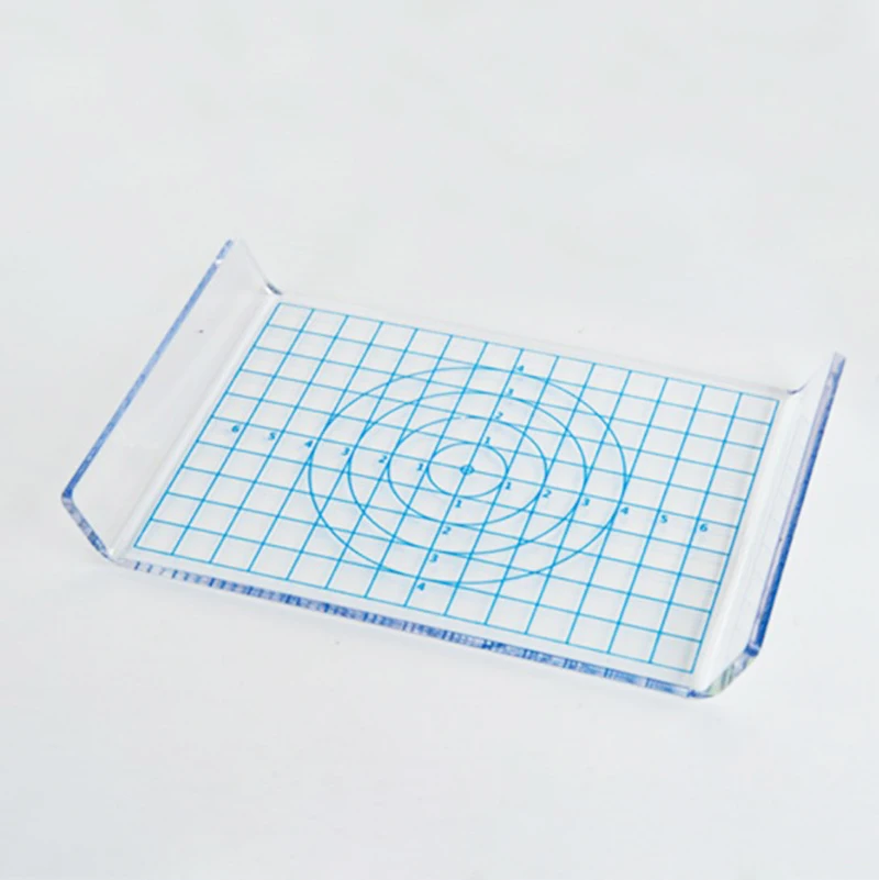 

Acrylic U-shaped plate clay tool pressure plate pressure mud board, Blue