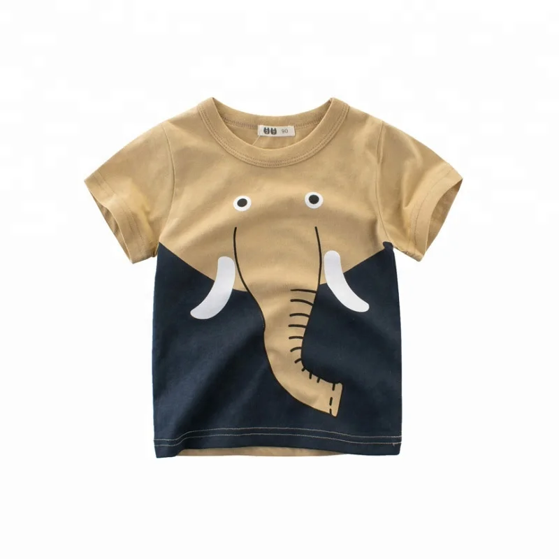 

Factory wholesale latest design boys fashion summer short sleeve animal pattern soft garments 2-8 years old boys shirts, Sample or can be customized