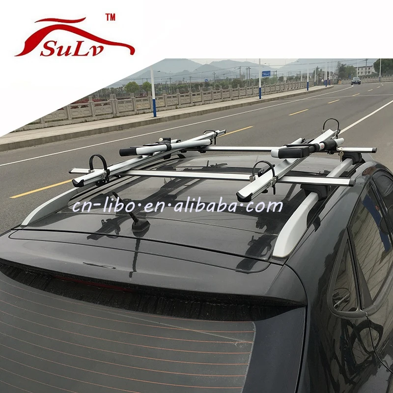 
Aluminum New Car Rooftop Bike Rack Iron Bicycle Holder Trunk Carrier 