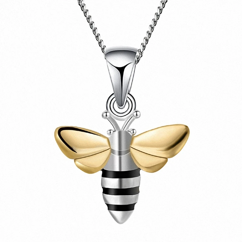 

2019 fine jewelry silver bumble bee jewelry pendant charm, Can be customized