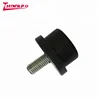 Stainless steel screw on threaded stud rubber bumpers ISO certificate rubber bumpers with threaded stud