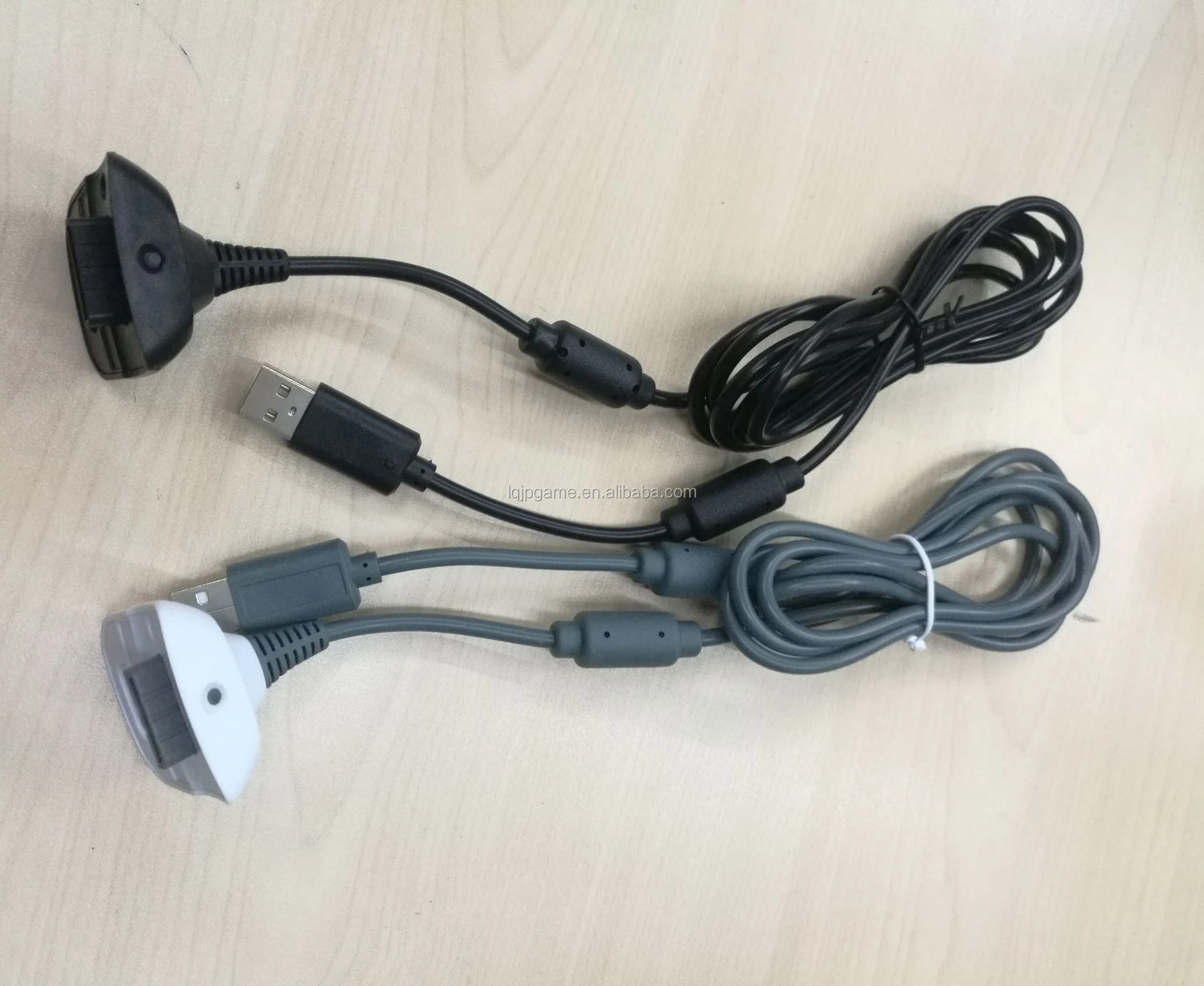 1.8m USB Play Charger Charging Cable For Xbox 360 Controller Black White 6ft