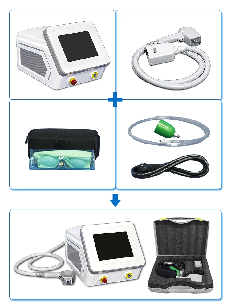 Portable three wavelengths diode laser hair removal laser beauty products machine
