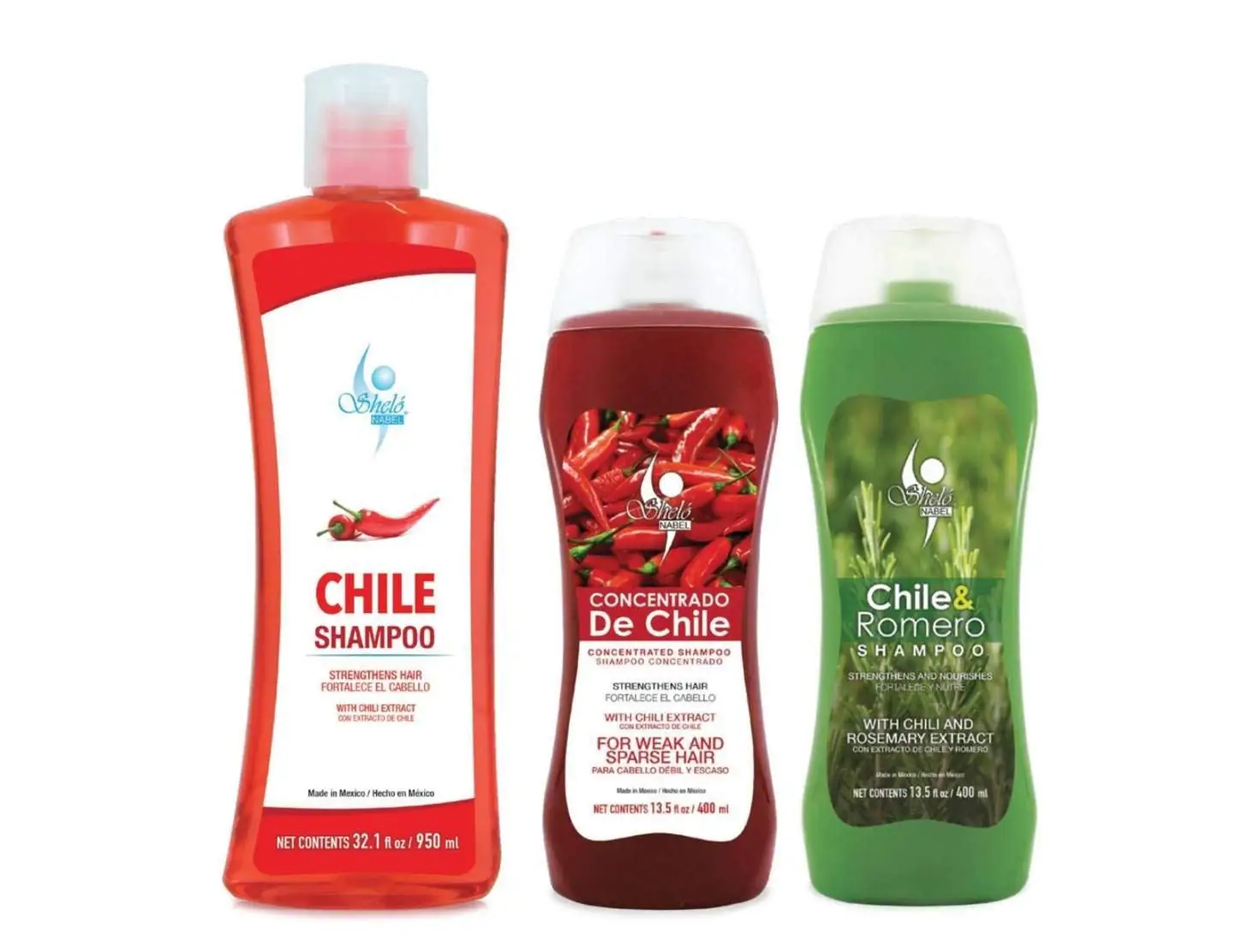 Shampoo de Chile Shelo NABEL Hair Growth Stimulating (Unisex)