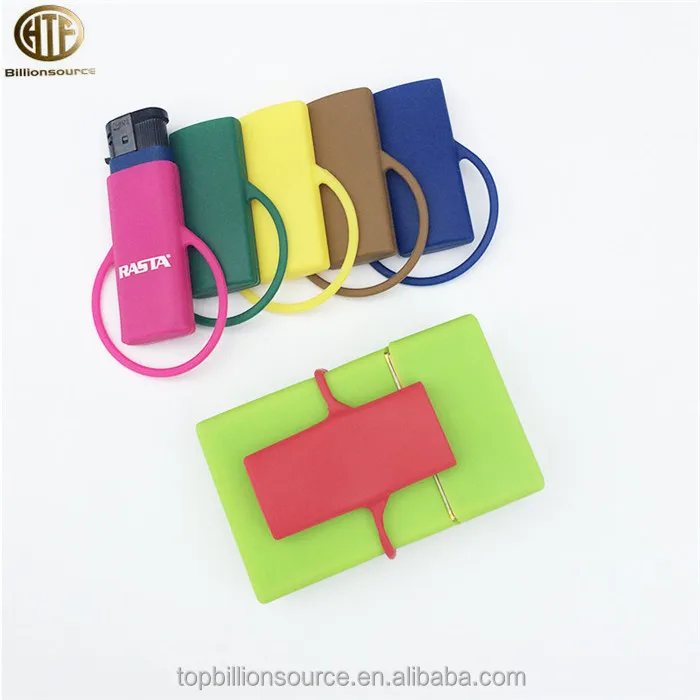 Portable Silicone Plastic bic Designer Lighter Case Cover Leather Holder  Cigarette Case Custom Logo Smoking Accessories