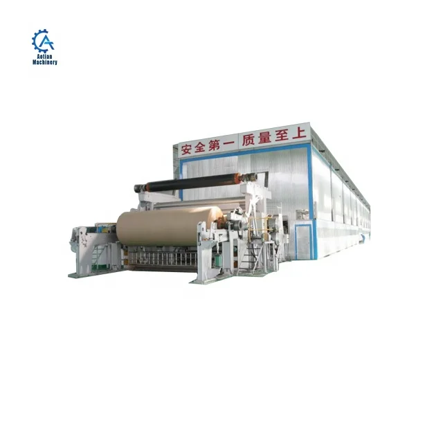 Paper Factory Waste Paper Recycling Machine 1092mm Kraft Paper Machine