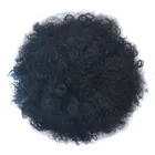8 Inch Afro Kinky Curly Synthetic Chignon Hair Bun Maker Updo Hair Bun For Natural Hair With 2 Clips