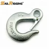 Drop Forged US Type H324 Galvanized Lifting Carbon Steel Safety Eye Slip Hook with Latch