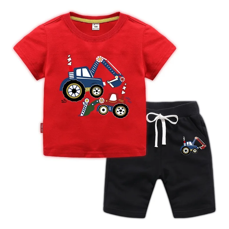 Hot Sell Fashion Sport 100-150 cm Spring Cotton Kids  Boy Clothing Set