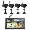 4in1 7" TFT-LCD Screen 2.4G Wireless Baby Monitor 4CH Recorder DVR w/4 IR Camera